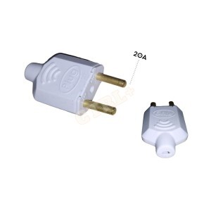 PLUG TOMADA BIPOLAR MACHO (20A)