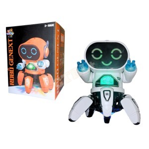 ROBÔ GENEXT ARANHA DANÇARINO C/ LED E MÚSICA