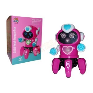 ROBÔ BIBI ARANHA DANÇARINO C/ LED E MÚSICA