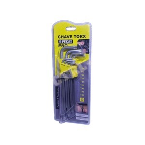 CONJUNTO DE CHAVES TORX C/ 09 PCS (G)